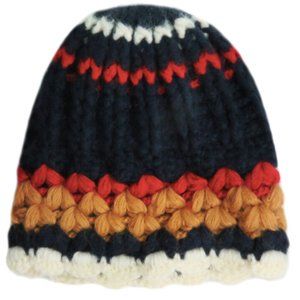 Unisex Mens Womens Cali Holi Twist Hand-knit Chunky Beanie Hat Multi Color 108